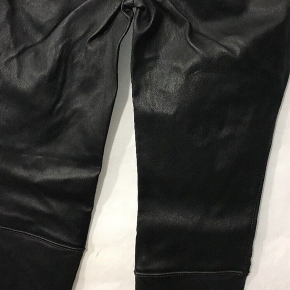 NWT $998 Diesel 'L-Elide' Leather Pants w/ Zipper-Detail in‎ Black [SZ 26 ] - Picture 8 of 13